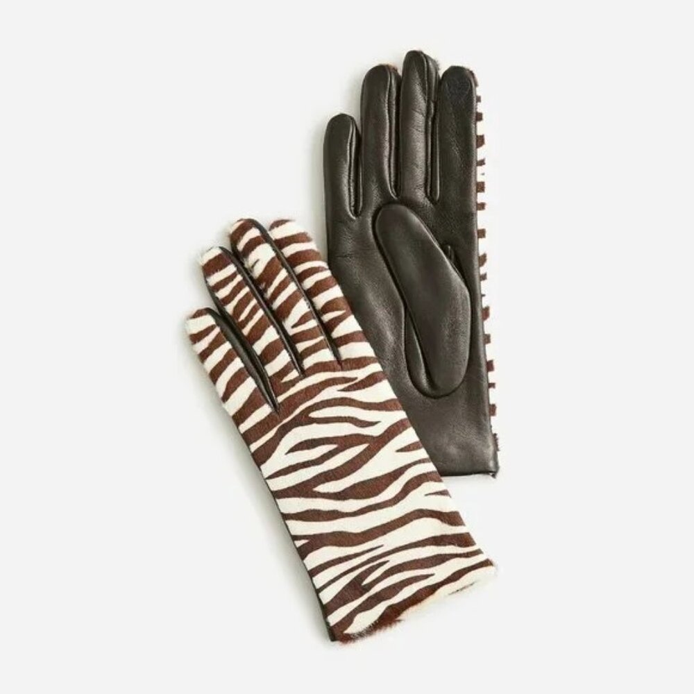 J. Crew Touch-screen Leather Gloves